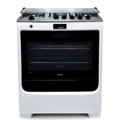 Imagem de FOGAO 5 BOCAS BRANCO COM DUPLACHAMA E TIMER DIGITAL BIVOLT