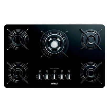 Imagem de COOKTOP 5 BOCAS COM QUADRICHAMA E ACENDIMENTO AUTOMATICO BIVOLT