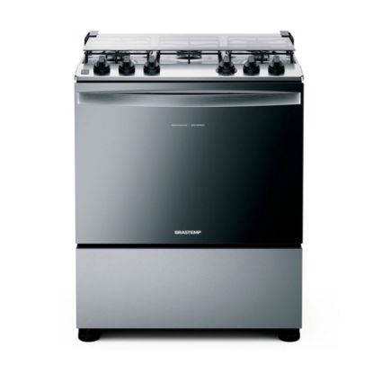 Imagem de FOGAO 5 BOCAS COR INOX COM BOTOES REMOVIVEIS E EXCLUSIVO ARO PROTETOR BIVOLT