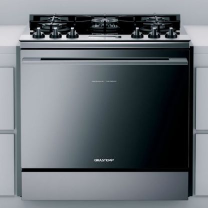 Imagem de FOGAO 5 BOCAS DE EMBUTIR COR INOX COM MESA DE VIDRO E TOUCH TIMER COM AUTODESLIGAMENTO 110V