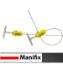 Imagem de LACRE METALICO MANIFIX AMARELO 30 CM
