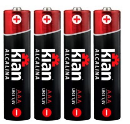 Imagem de PILHA ALCALINA AAA 1,5V LR03 BLISTER C/ 4 UN