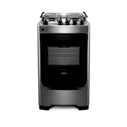 Imagem de FOGAO 4 BOCAS INOX COM ACENDIMENTO AUTOMATICO DESIGN FRENTE UNICA BIVOLT