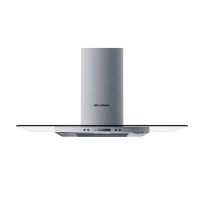 Imagem de COIFA VIDRO DE PAREDE 90 CM INOX 5 E 6 BOCAS TIMER AUTODESLIGAMENTO 110V