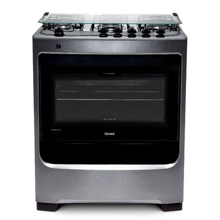 Imagem de FOGAO 5 BOCAS INOX COM BOTOES REMOVIVEIS BIVOLT