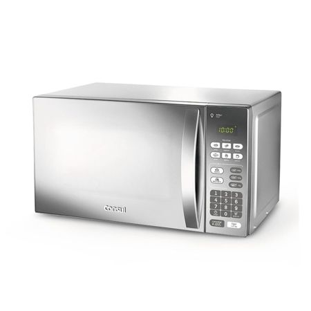 Imagem de MICRO-ONDAS 20L COR INOX COM FUNCAO DESCONGELAR DESIGN MODERNO E ESPELHADO 110V