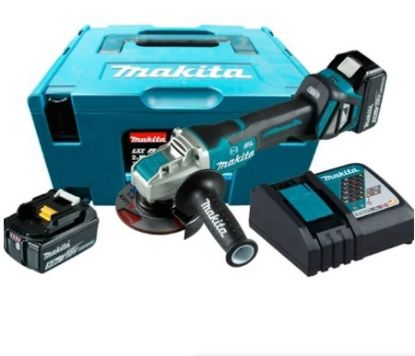 Imagem de ESMERILHADEIRA  ANGULAR   4.1/2" 115MM 18V BRUSHLESS C/ 2 BATERIAS 5.0AH + CARREGADOR BIVOLT E MALETA